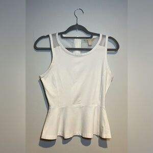 Banana Republic White Peplum Tank Top – Size 0